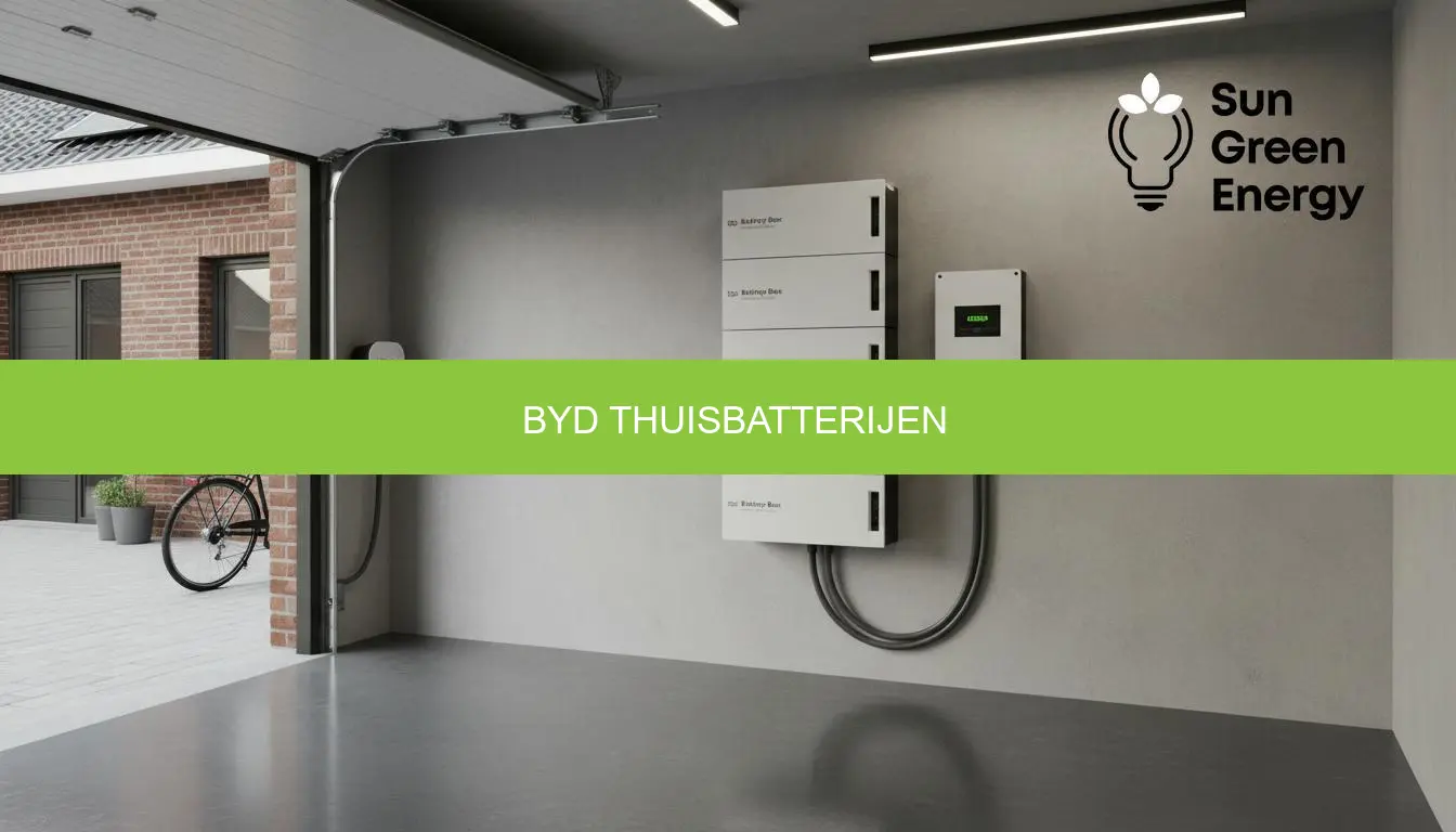 BYD thuisbatterijen: prijs, modellen, premie + offerte