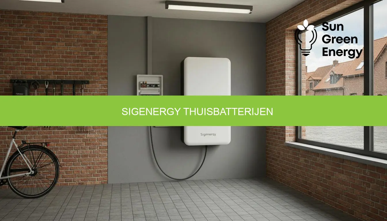 Sigenergy thuisbatterijen: prijs, advies en installatie